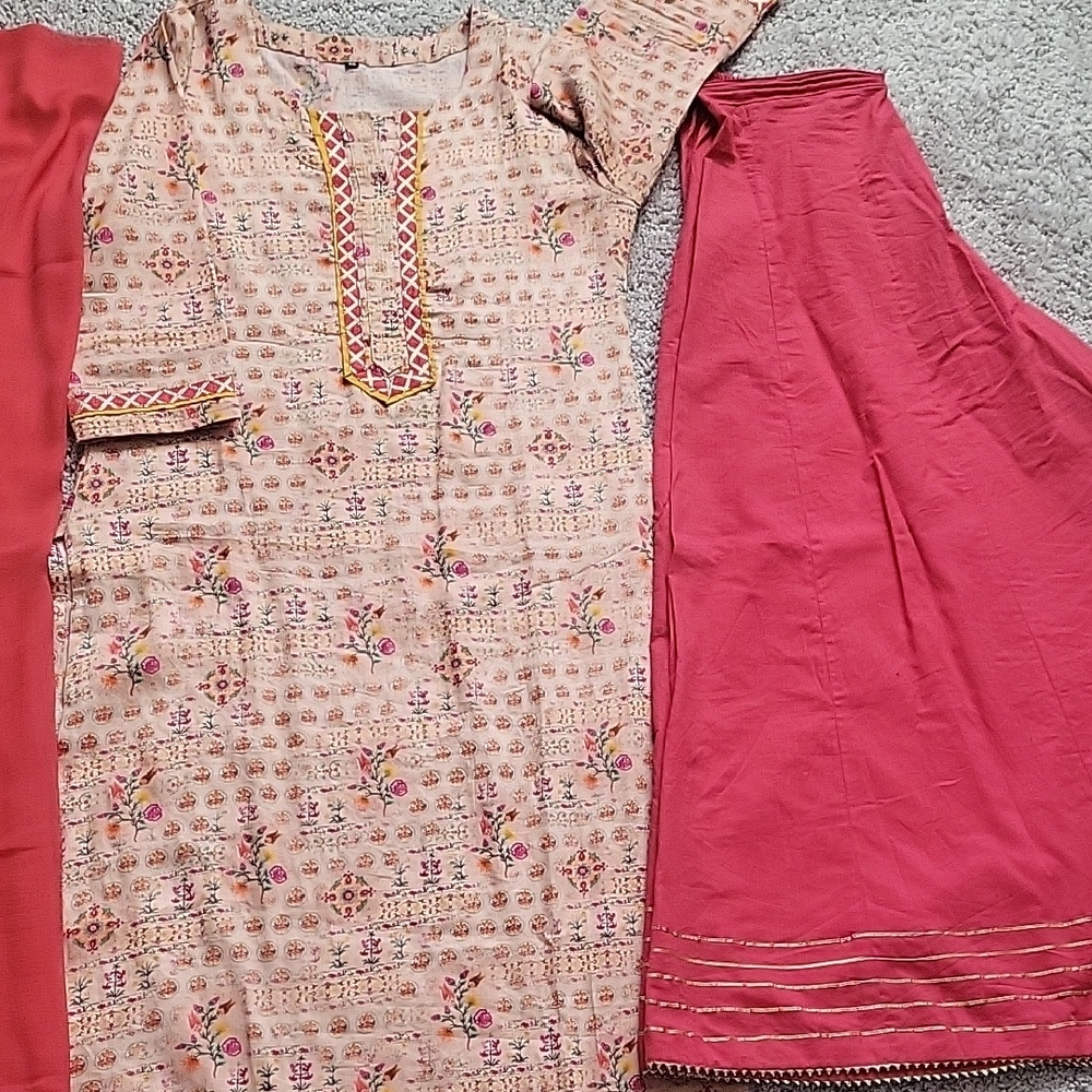 Kurta 3 Piece Set in Pink